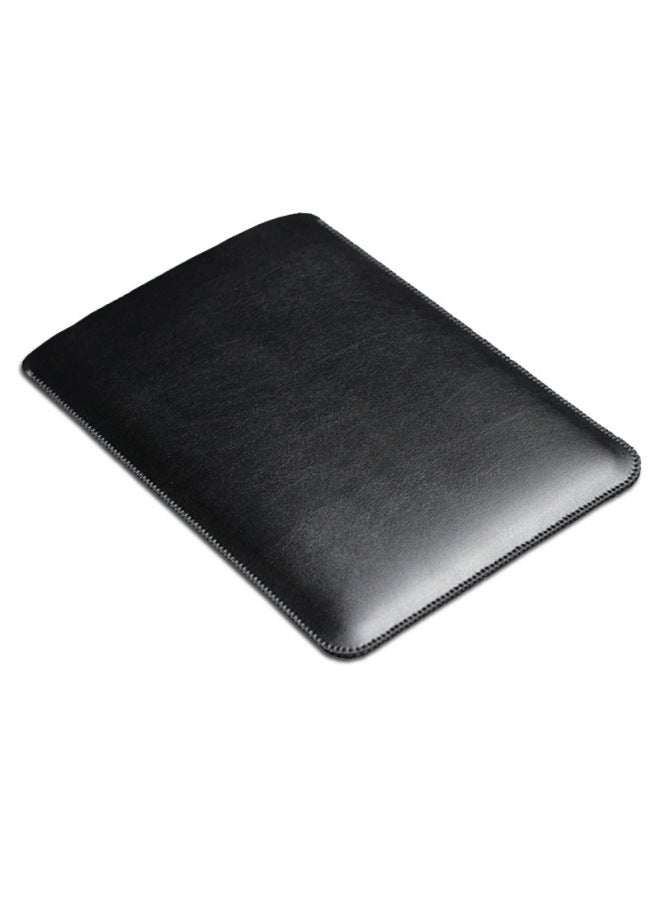 IPad Mini6 Protective Case Leather Case For Apple Mini5 Mini Tablet PC Sleeve Anti-drop Mini7-Color:Black Enlarged Vertical Version-Applicable Model:Ipad Mini3/2/1 7.9inch