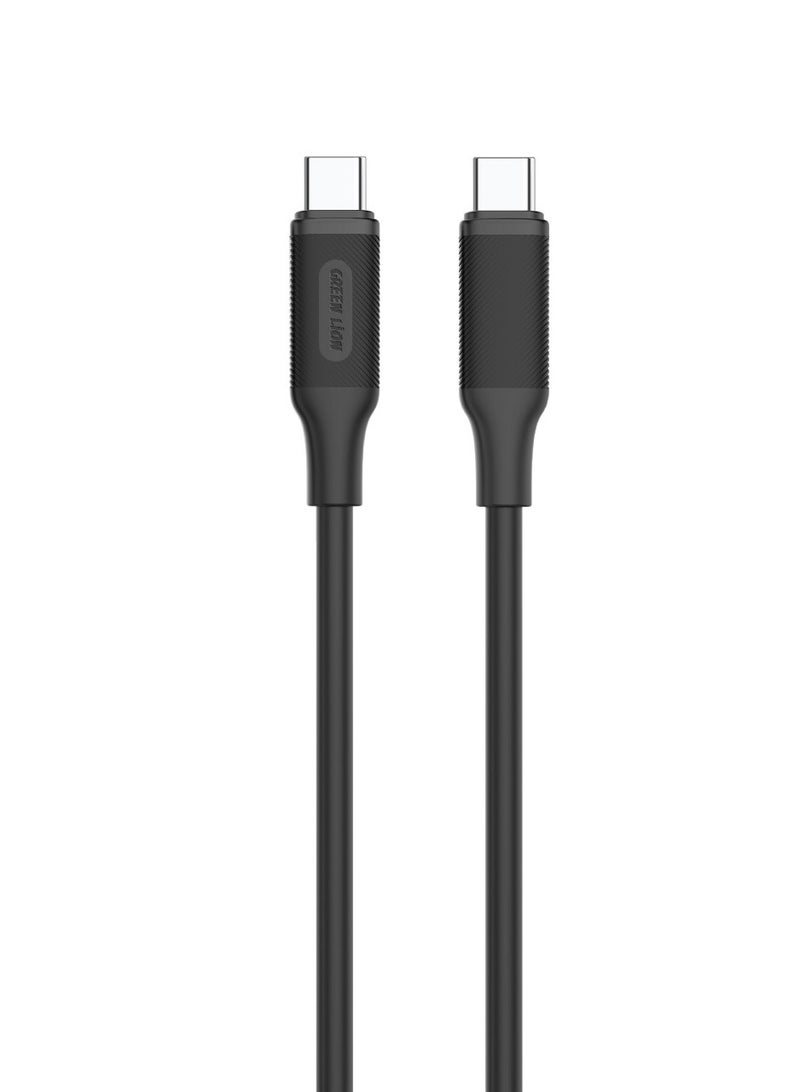 GREEN LION 50W Dual Port QC 20W Car Charger PD 30W with USB-C to USB-C Cable 1M/ USB-A & USB-C / Fast Charging / PC Flame Retardant Material - Black - Image 3