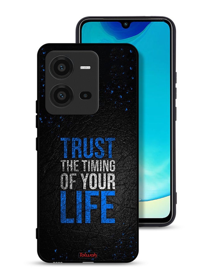 Tolwak Vivo V25 5G Protective Case Cover Trust The Timing Of Your Life - Image 1