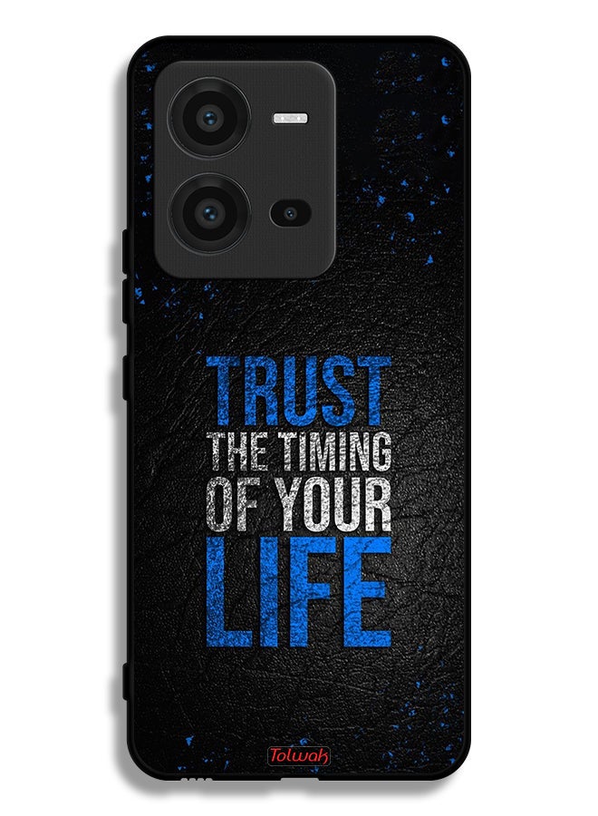 Tolwak Vivo V25 5G Protective Case Cover Trust The Timing Of Your Life - Image 2