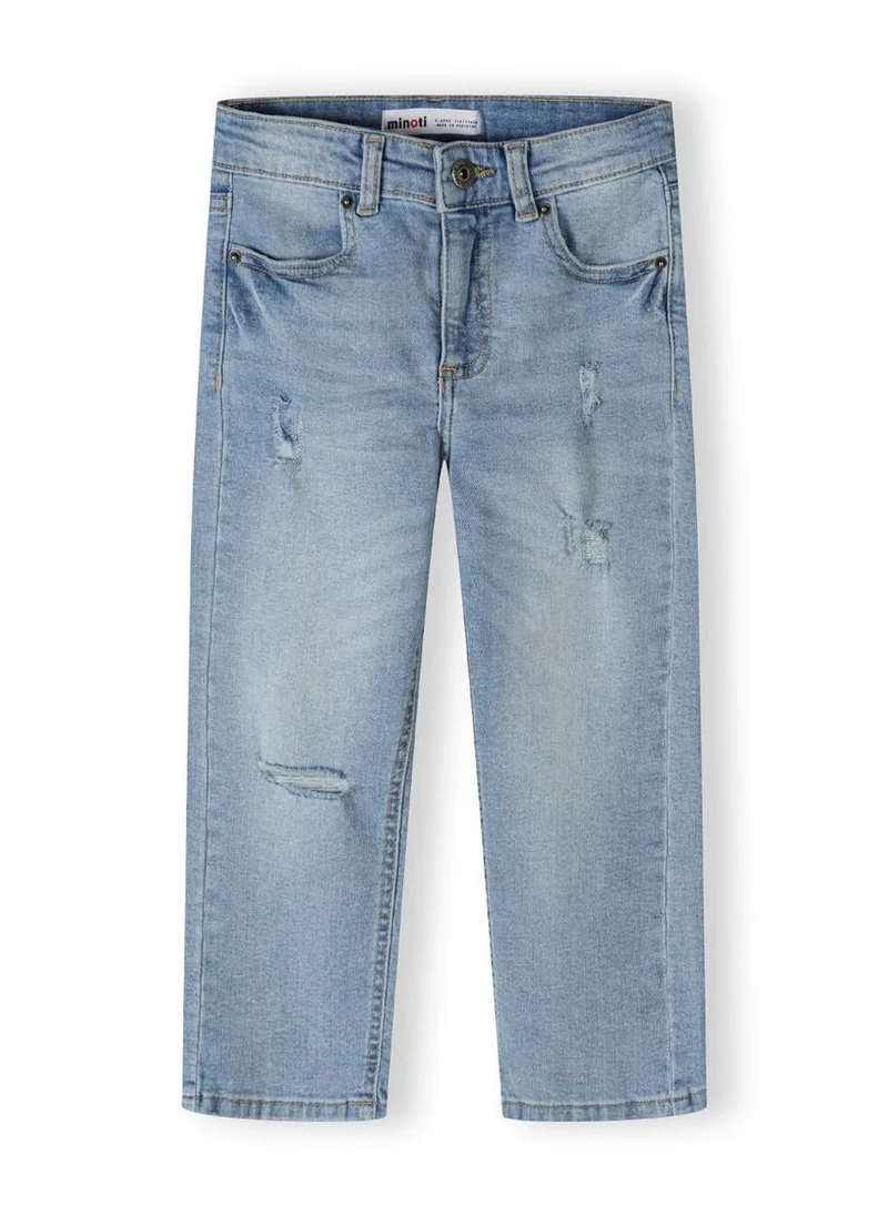 MINOTI Kids Boys Denim Ripped Straight Leg Jeans