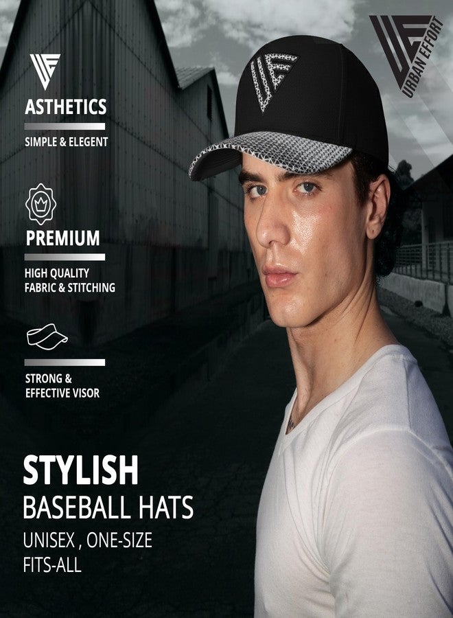 Urban Effort Hats for Men - Women Baseball Hat 6-Panel Hat - Great Dad Cap Adjustable Buckle for Your Style (White) - Image 5