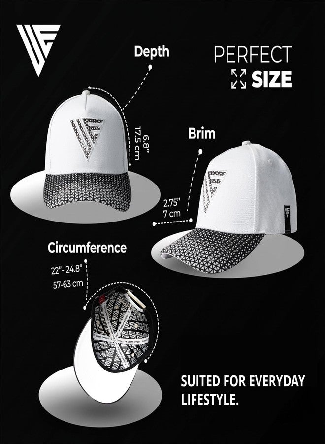 Urban Effort Hats for Men - Women Baseball Hat 6-Panel Hat - Great Dad Cap Adjustable Buckle for Your Style (White) - Image 4