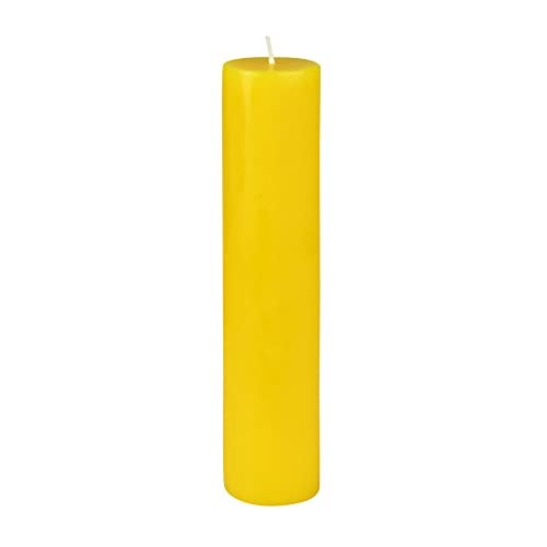 Jeco 2 x 9 Yellow Pillar Candle - Image 1