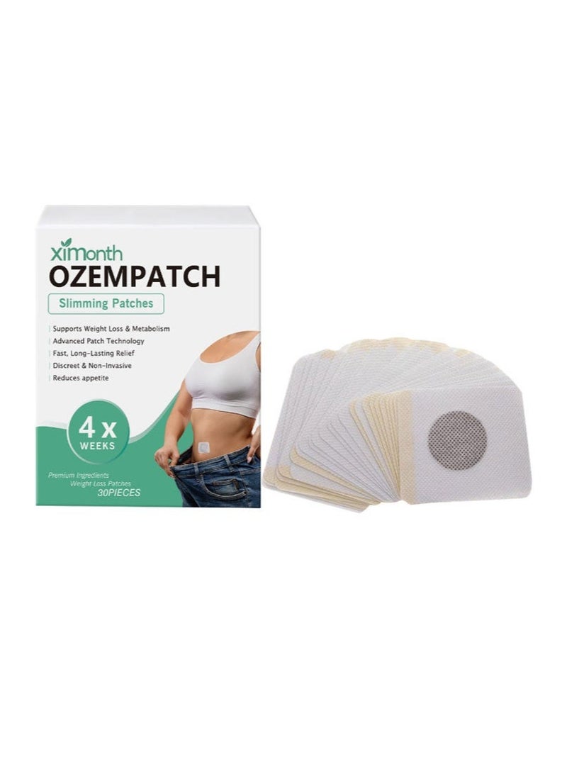 ximonth 30Pcs Slimming Patch Belly Patch,help detoxify toneand tighten skin,Toning Contouring Firming,Thin Pa-tch Navel Stick Burning Fat Weight Loss for Body Beauty,Sweatproof Belly Pa-tches for All People - Image 5