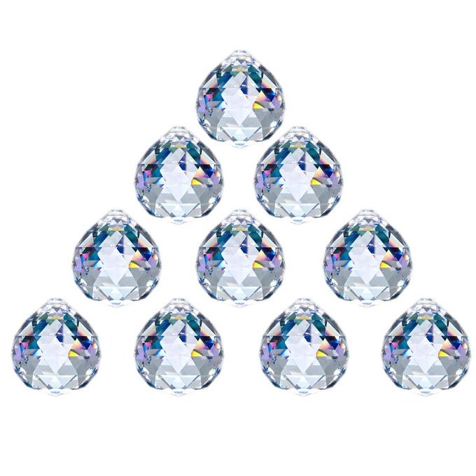 CRYSTAL BALL PRISM 40 MM157 INCH DECORATIVE BALL FOR CHANDELIER WINDOW SUNCATCHER 10 PACK RAINBOW MAKER