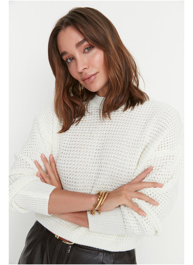trendyol - Sweater - Ecru - Regular fit - Image 1