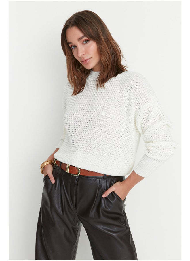 trendyol - Sweater - Ecru - Regular fit - Image 1