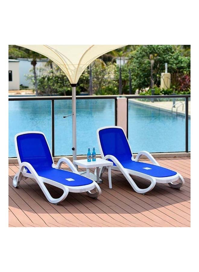 Suncoast Nardi Alfa Sun Lounger - White & Blue  - Image 2