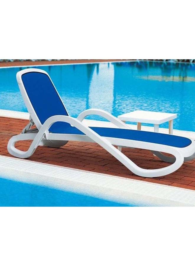 Suncoast Nardi Alfa Sun Lounger - White & Blue  - Image 3