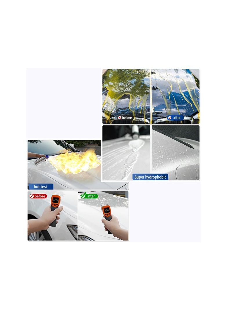 Generic 1-Bottle 100ML Car Paint Quick Coating Care,Nano Long Lasting Protection Hydrophobic Waterproof Spray,Crystal Liquid Polish Wax  - Image 5