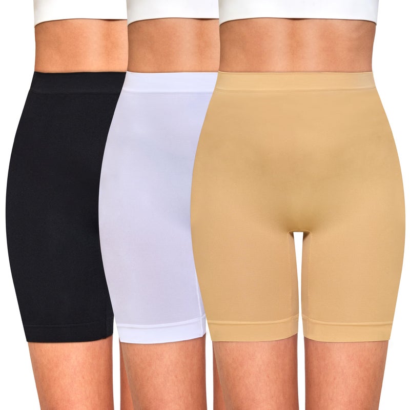 Mesachy Slip Shorts for Women Under Dresses Anti Chafing Boyshorts Seamless Smooth Shorts - Image 1