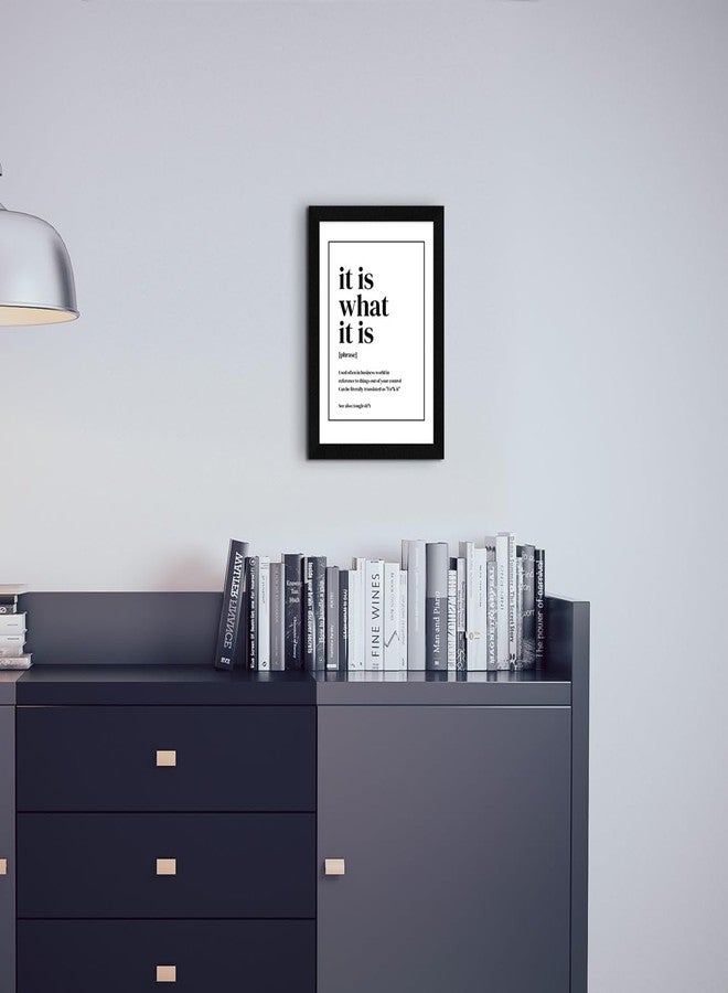 ArtX Paper It Is What It Is Quirky Office Quotes, Motivational Quotes Wall Frames, Inspiring Quotes For Home, Office and Study Room Decor, Multicolor A4 Framed Posters, Set of 1 - Image 4