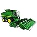 TOMY Big Farm John Deere S690 Combine  116 Scale  Includes Corn and Draper Head Attachments  Farm Toys with Realistic Lights and Sounds  Ages 3 Years and Up - Image 3