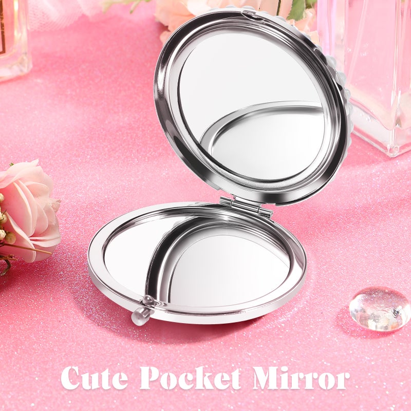Small Mirror For Purse Mini Mirror Pocket Mirror Cute Pocket Mirror Small Handheld Mirror Travel Mirror - Image 3
