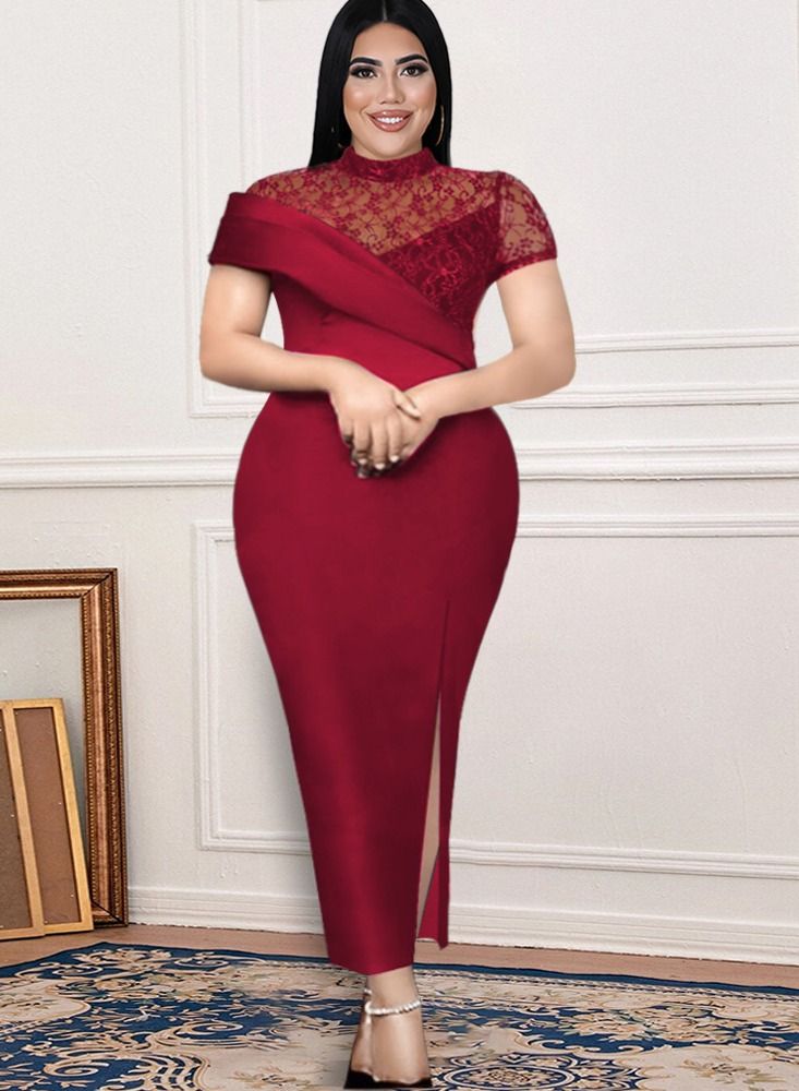 Loquat Fashionable And Generous Dress Red 