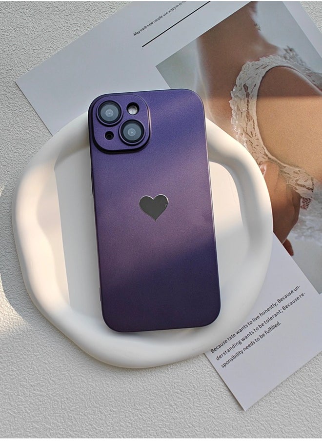 ShebSheb - iPhone 15 Plus Case, Cute Love Phone Cases Cover with Camera Lens Protector - Image 1