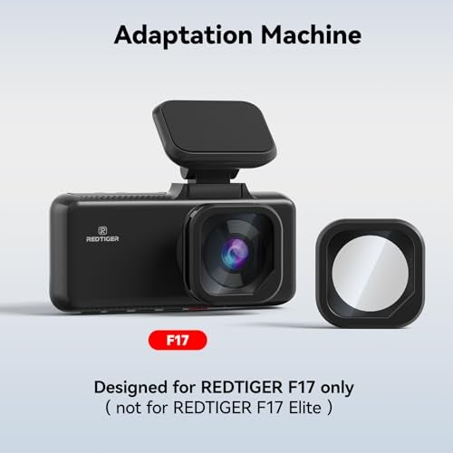 REDTIGER F17 Circular Polarizing Lens, CPL Filter for Dash Cam, Lens Protection for F17, Effect Filters Support F17, Reduce Glare & Reflection - Image 3