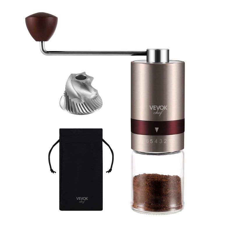 VEVOK CHEF VEVOK CHEF Gold Manual Coffee Grinder Stainless Steel