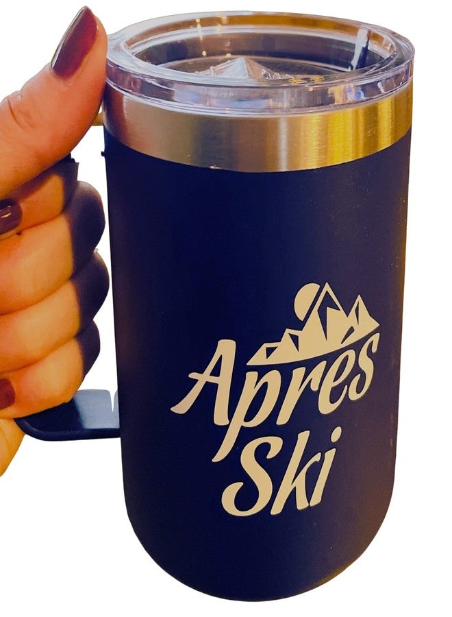 Twerp Apres Ski Travel Mug for Skiers - Leak Proof Insulated Coffee Mug with Handle & Lid - Gift for Skiers - Image 4