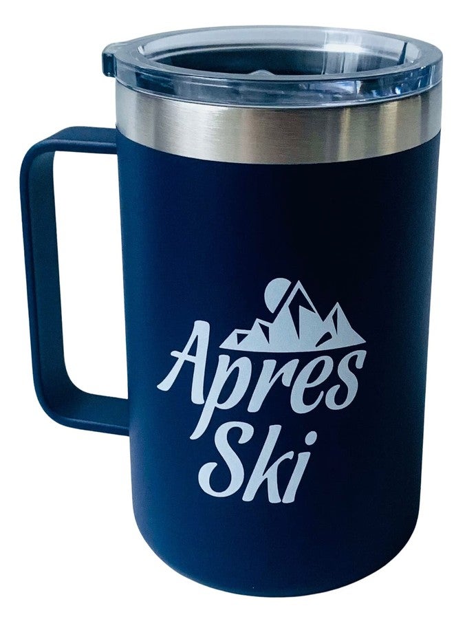 Twerp Apres Ski Travel Mug for Skiers - Leak Proof Insulated Coffee Mug with Handle & Lid - Gift for Skiers - Image 1