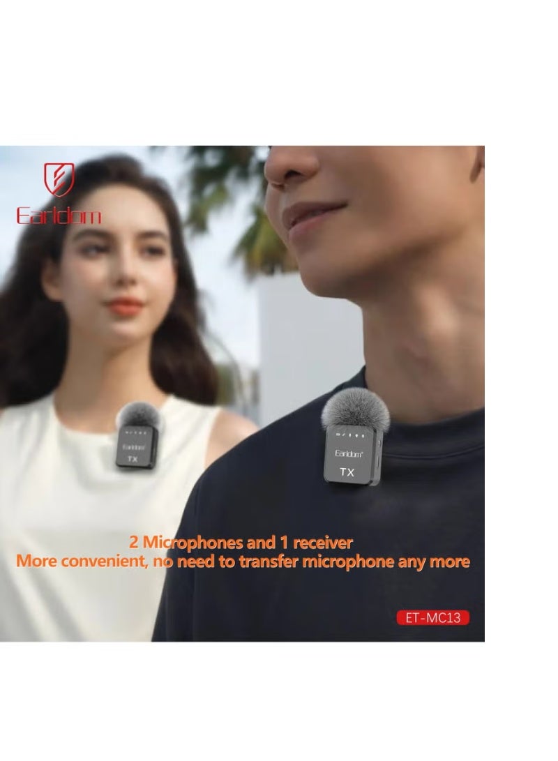 Earldom “Earldom 3-in-1 Wireless Lavalier Microphone – Portable Clip-On Mic for Smartphones, Cameras & PCs” - Image 4