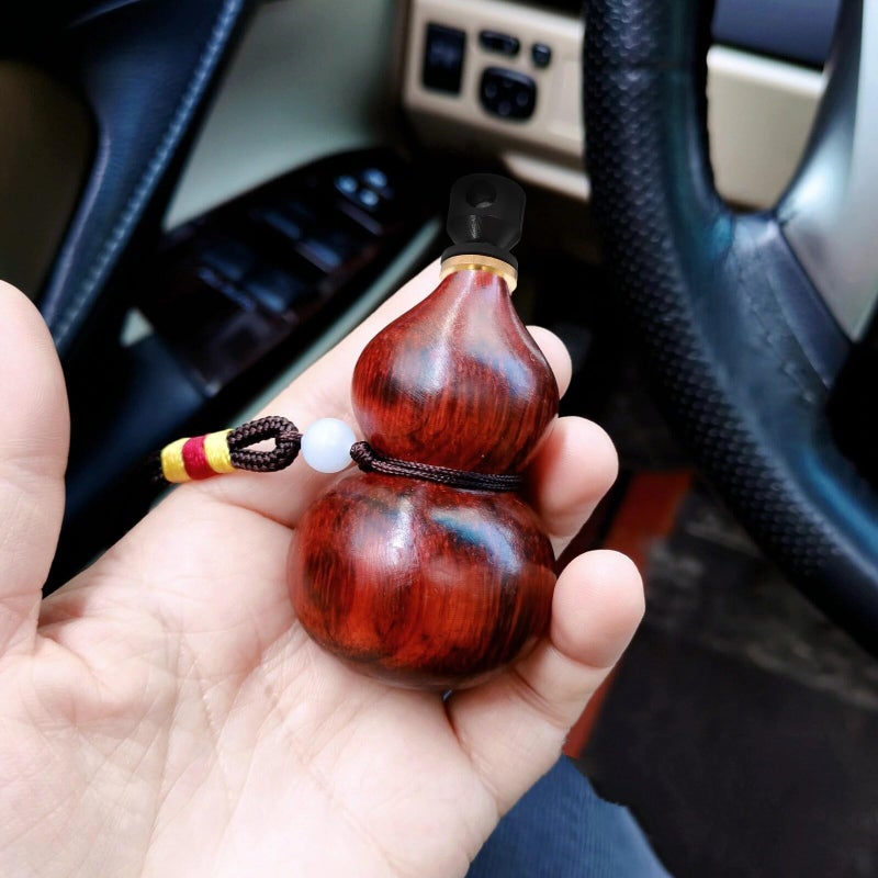 Decorative Gourd Wine Bottle Stopper with Copper Rim Reusable Sealing Plug - Image 5