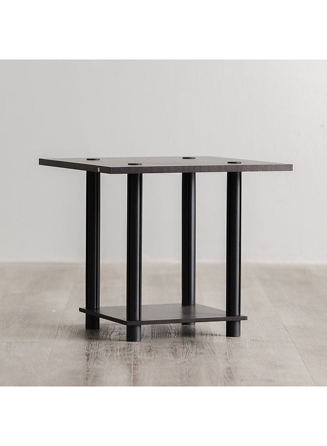 DANUBE HOME Torkay End Table Multifunctional Living Room Table Space Saving Side Table Modern Design Furniture For Home Bedroom 45x45x40.5Cm Wenge  - Image 2