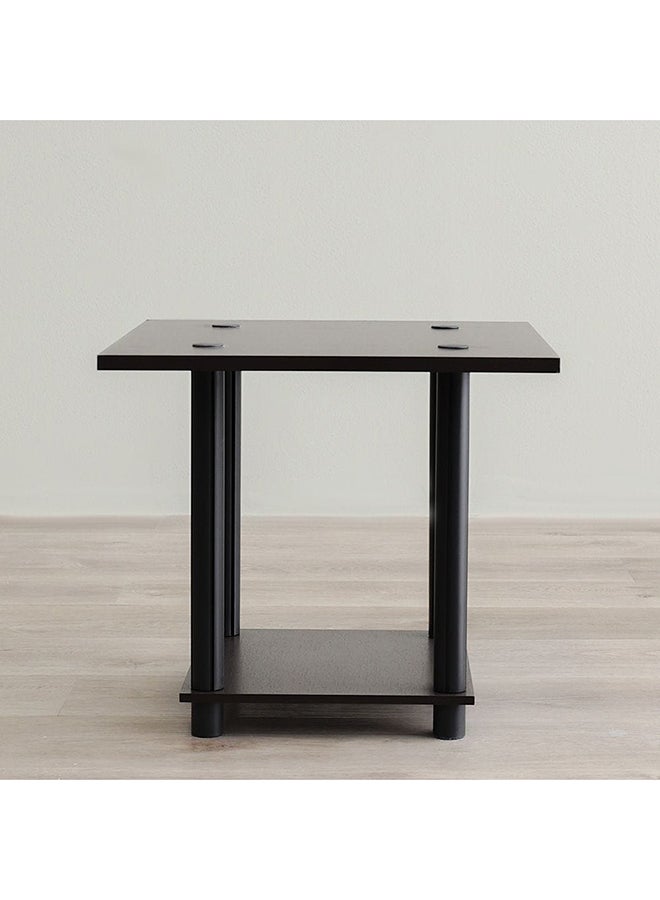 DANUBE HOME Torkay End Table Multifunctional Living Room Table Space Saving Side Table Modern Design Furniture For Home Bedroom 45x45x40.5Cm Wenge  - Image 4