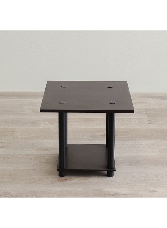 DANUBE HOME Torkay End Table Multifunctional Living Room Table Space Saving Side Table Modern Design Furniture For Home Bedroom 45x45x40.5Cm Wenge  - Image 3