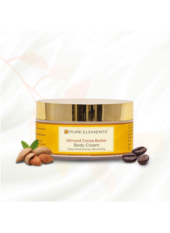 Pure Elements Almond Cocoa Butter Body Cream Enriched With Almond Oil And Shea Butter No Mineral Oil Made With Natural Ingredients 200 G (Pack Of 1) - Image 2