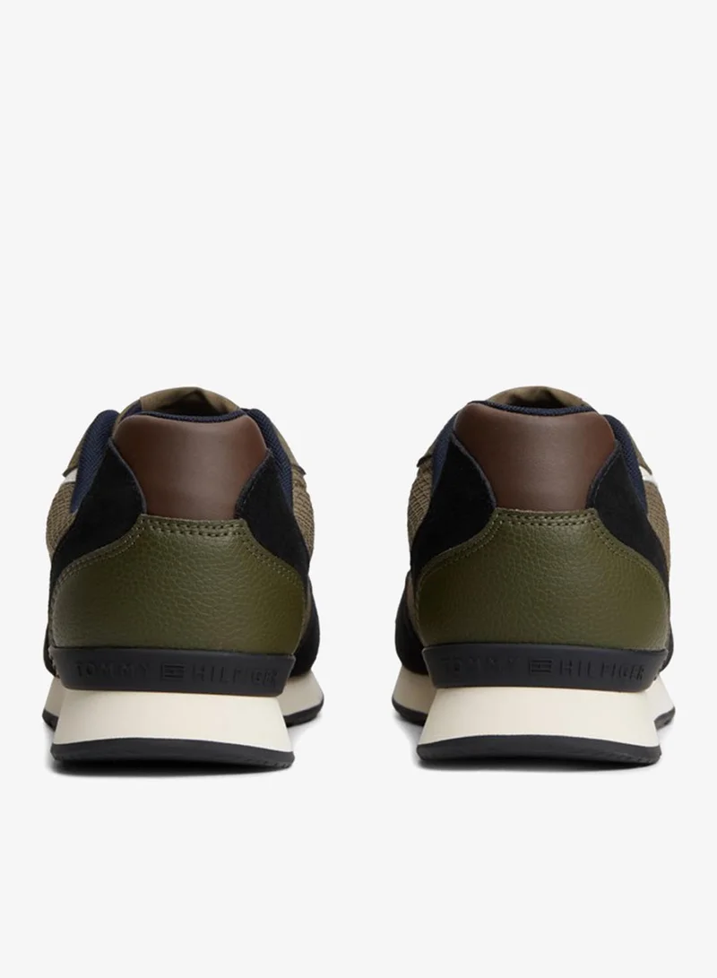 Tommy Hilfiger  Logo Mixed Texture Trainers for Men | Best Price UAE