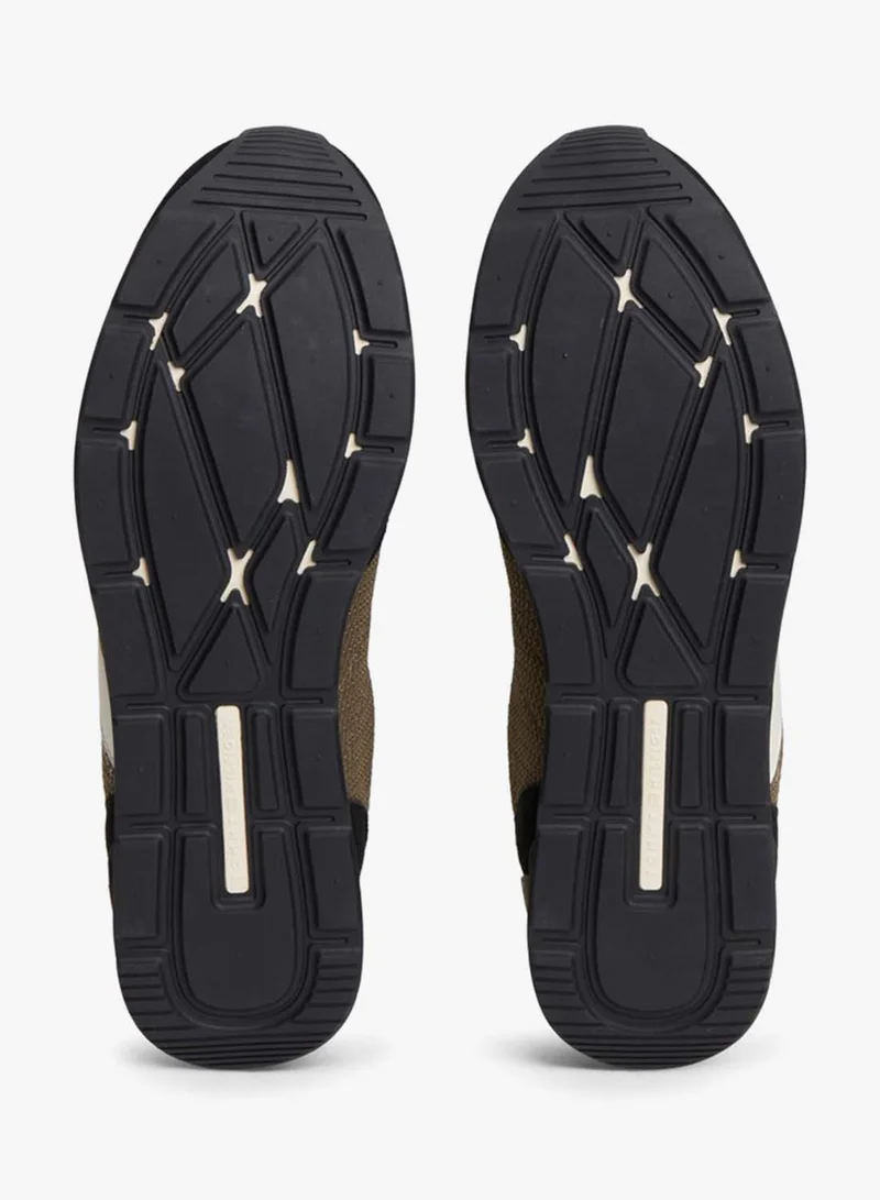 Tommy Hilfiger  Logo Mixed Texture Trainers for Men | Best Price UAE