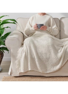 زبون بطانية، أبيض عاجي، 130×170 سم  - Image 3