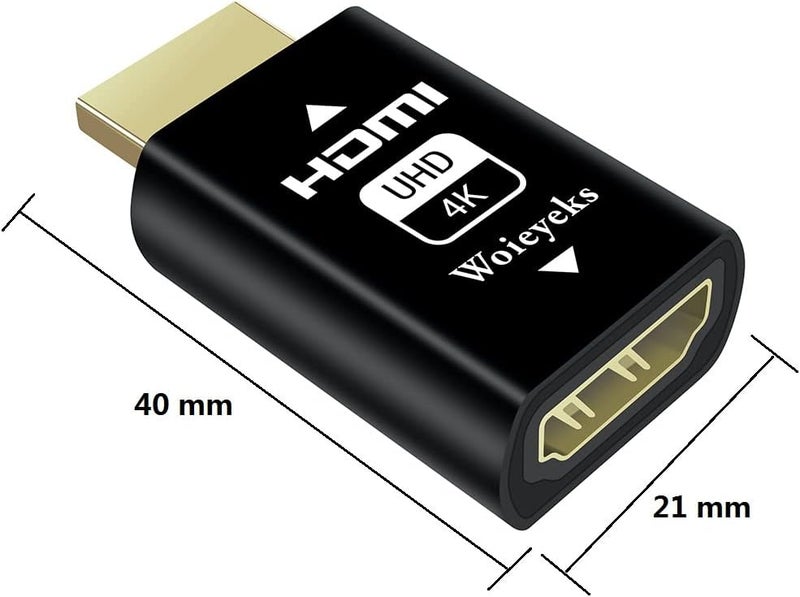 4K HDMI EDID محاكي تمرير - الدقة الافتراضية 1920x1080@60Hz الأعلى 3840x2160@60Hz - لمفاتيح/موزعات/مستقبلات AV/فواصل فيديو HDMI من Mac Thunderbolt - Image 5