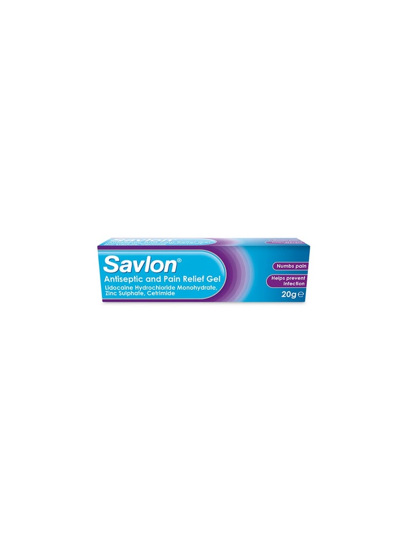 Savlon Antiseptic and Pain Relief Gel, 20g - Image 1