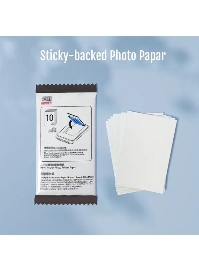 HPRT MT53 ZINK Photo Paper for 3-Inch Printers - 20 Sheets Pack, High-Quality Glossy Finish, Perfect for Family Photos, Portraits & Scenes, Printer Not Included - Image 2