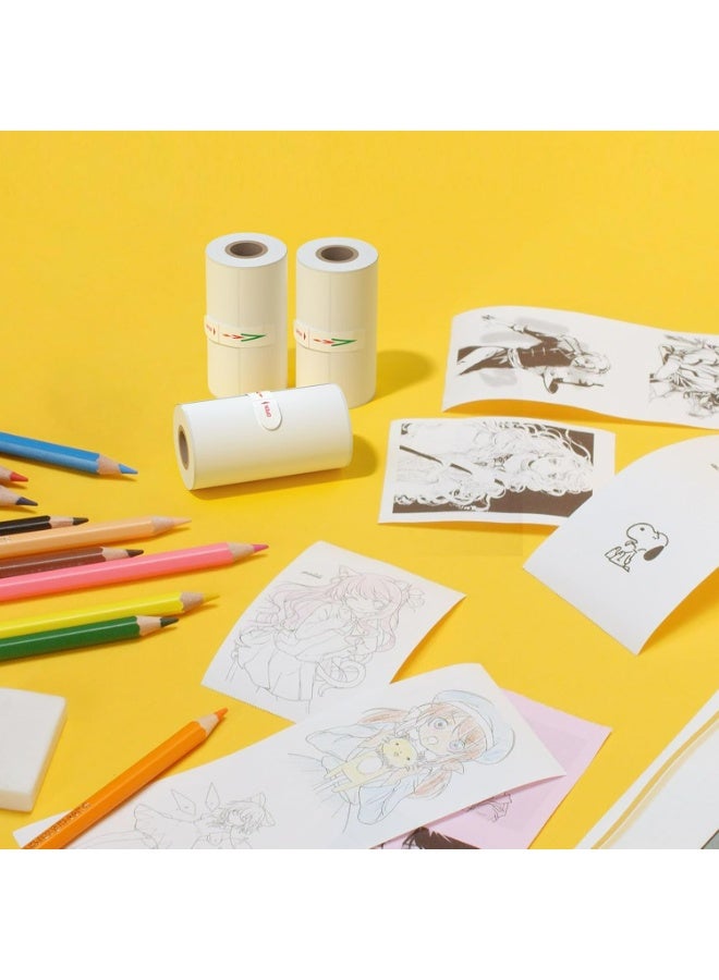 iDPRT Mini Thermal Sticker Paper - (57x29mm, 3.5m/Roll) for Instant Cameras Sticker Printer S1- Refill for Kids' Pocket Printer, Mini Photo Labels, for Photos, to-do Lists, 3 Rolls - Image 5