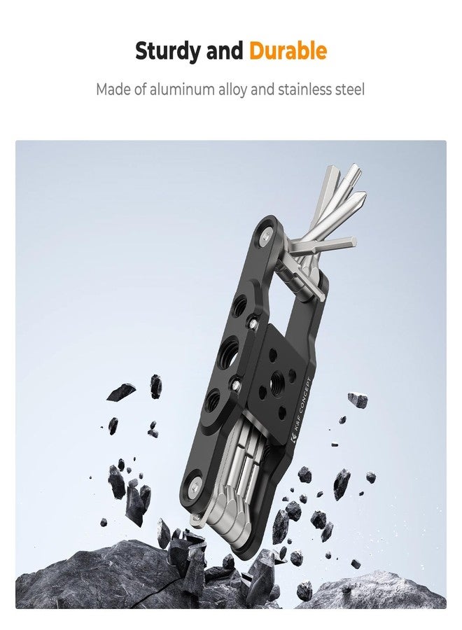 K&F Concept 10-in-1 Camera Multitool, Foldable Tool Set with Screwdriver and Spanner for Photographers - Image 5