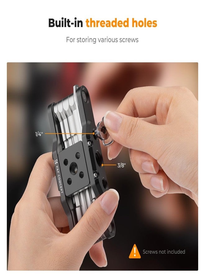 K&F Concept 10-in-1 Camera Multitool, Foldable Tool Set with Screwdriver and Spanner for Photographers - Image 3