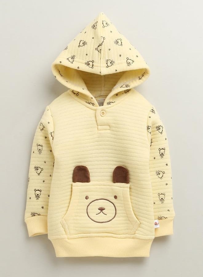 BUMZEE Boys Polyfill Regular Fit Winter Set Yellow - 12-18 Months (Peb10660D-ylw) - Image 2