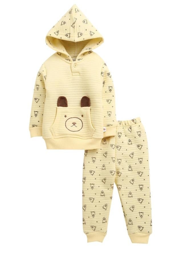 BUMZEE Boys Polyfill Regular Fit Winter Set Yellow - 12-18 Months (Peb10660D-ylw) - Image 1