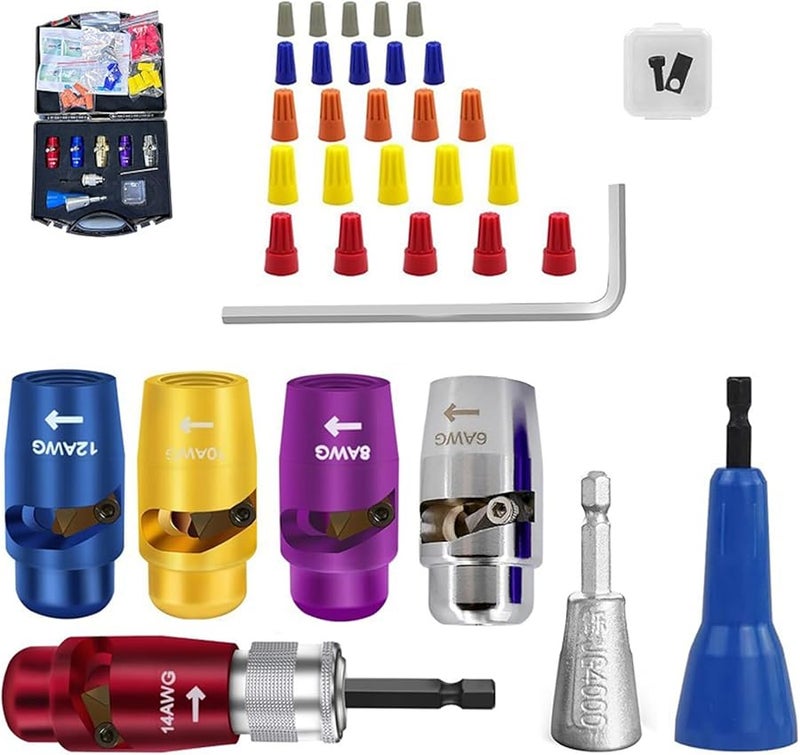 As Shown Color Electric Wire Twisting Tool with Quick Stripping Function for Power Drill Cable - Image 4