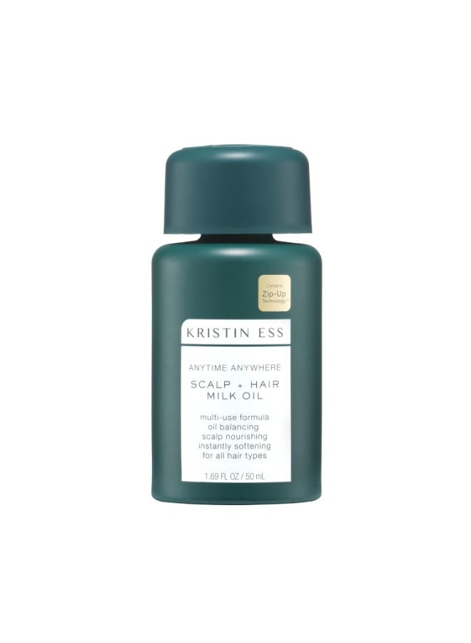 Kristin Ess Kristin Ess Anytime Anywhere Scalp + Hair Milk Oil, Hydrating for Damaged Hair, infused with Coconut Oil and Jojoba Oil, Castor Oil for Hair Growth - Image 1