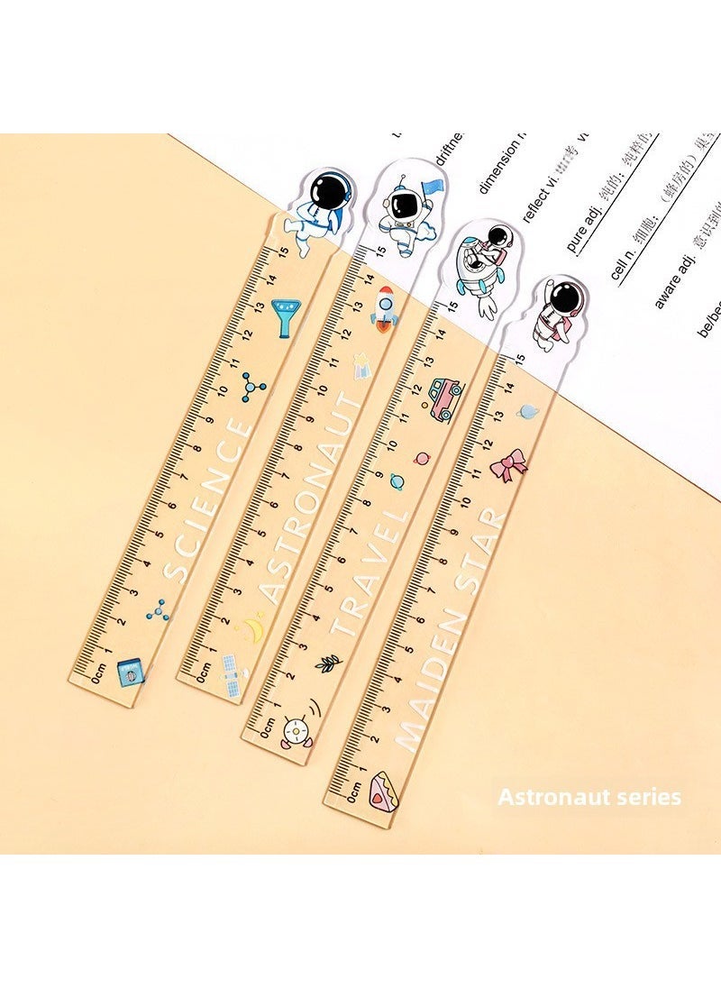 Generic - Cartoon Unique Ruler 15cm Student Art Measure Astros Series (Random) - Image 1