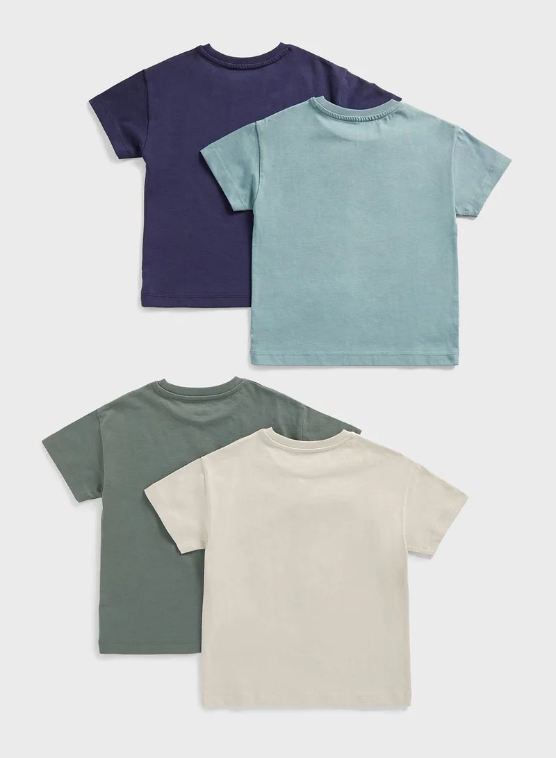 mothercare Kids 4 Pack Assorted T-Shirt