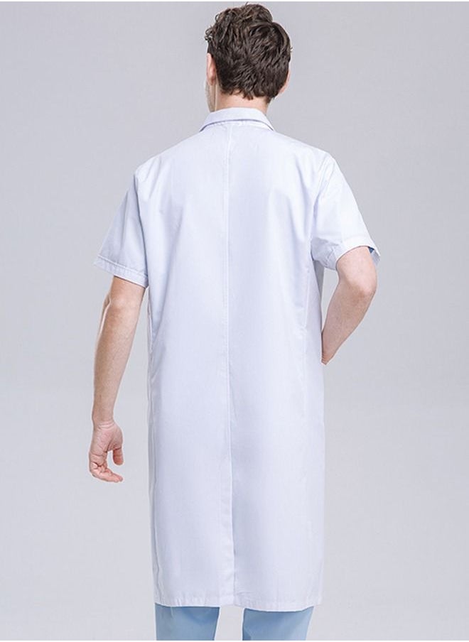 Generic - Men Short Sleeve Lab Coats Medical Lab Coat White - Image 1