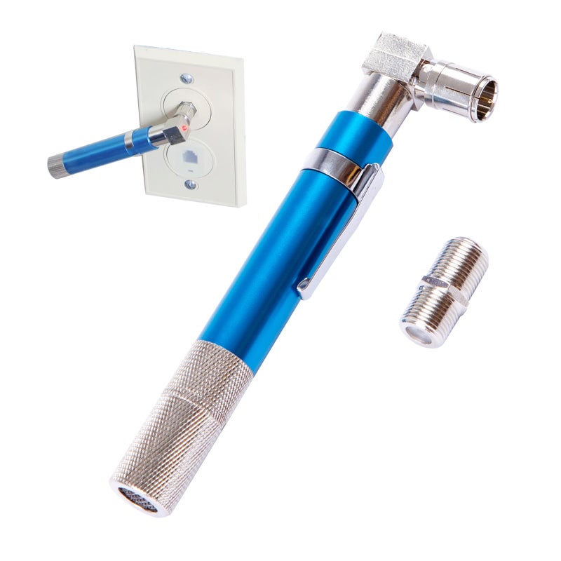 GROWORD Coaxial Pocket Toner Pocket Continuity Tester(Tracer) and Toner with Light&Buzzer Voltage Toner and Barrel Connector Bundle for Testing Coax Cable, RG6, RG59, CATV Wire Tracer - Image 1