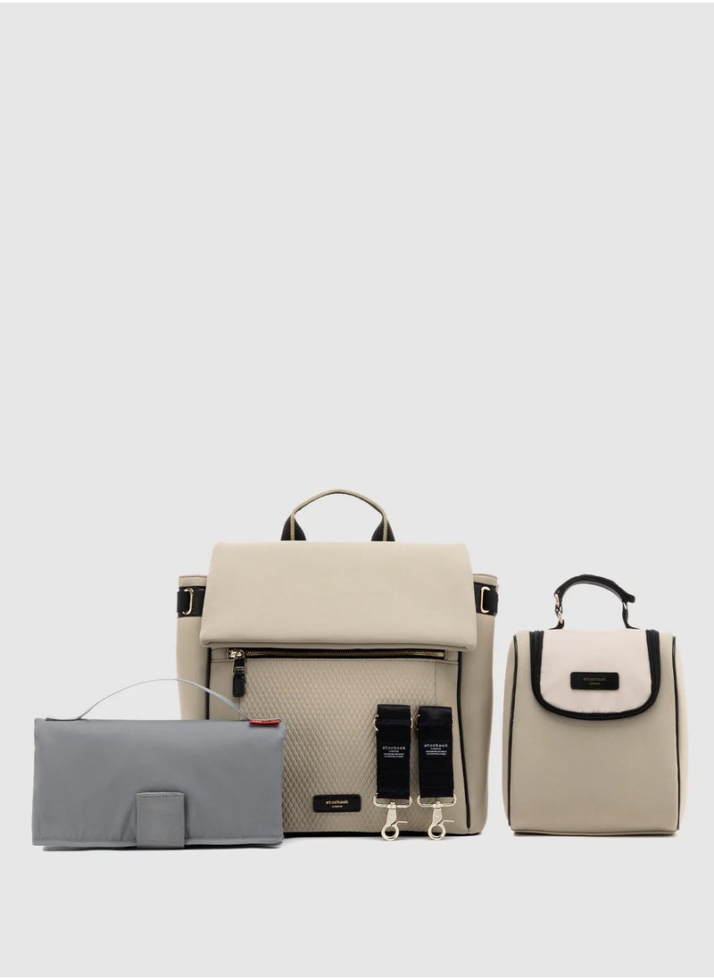storksak St James Scuba Taupe with Gold  - Image 1