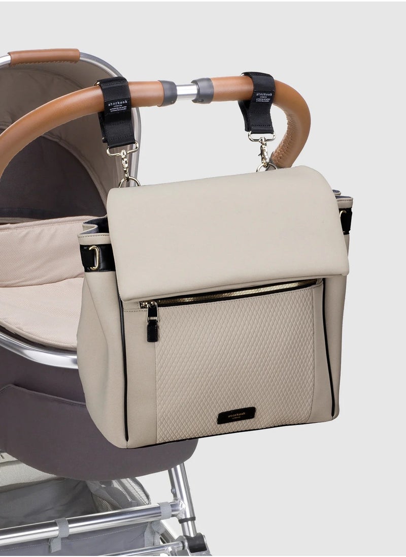 storksak St James Scuba Taupe with Gold  - Image 3